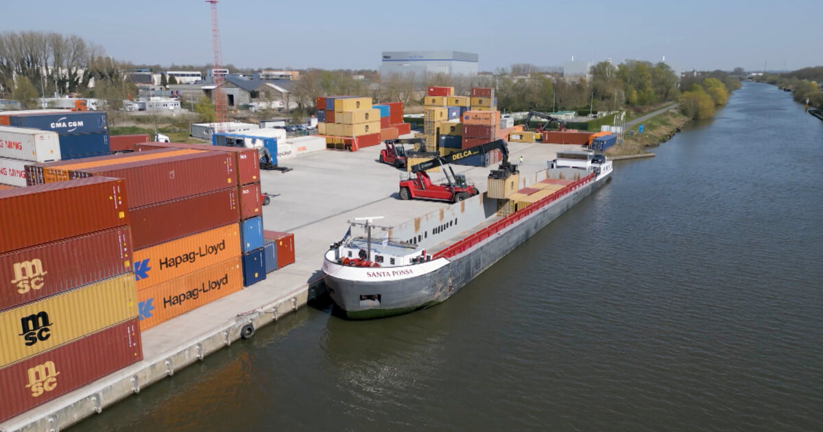Apoyo europeo para el crecimiento sostenible: River Terminal Wielsbeke se