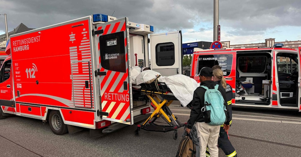 Ataque con cuchillo en Hamburgo: 6 Mujer gravemente herida y