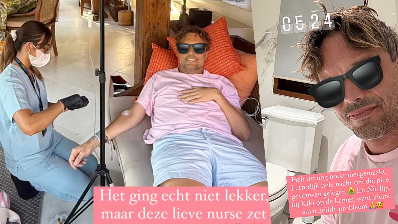 Bas Smit tiene Horrordiarrea en Bali, está en goteo: 'toda