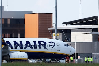 Bombardeo a bordo del avión de Ryanair en el aeropuerto