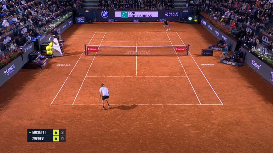 Bozas "ebrio" ZVEREV: Las 2 bolas cortas son mágicas