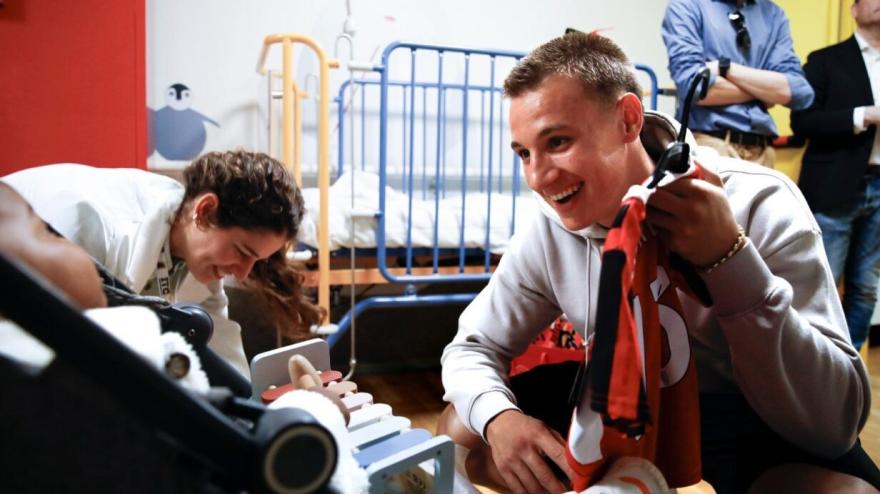 Camarda Cuore D'Oro: La visita al Hospital de Niños Vittore