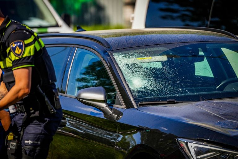 El auto involucrado en el accidente (Foto: Agencia de noticias Heitink).