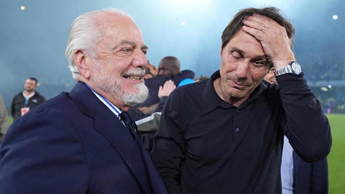 Conte se encuentra con De Laurentiis, pero la Juve llama.