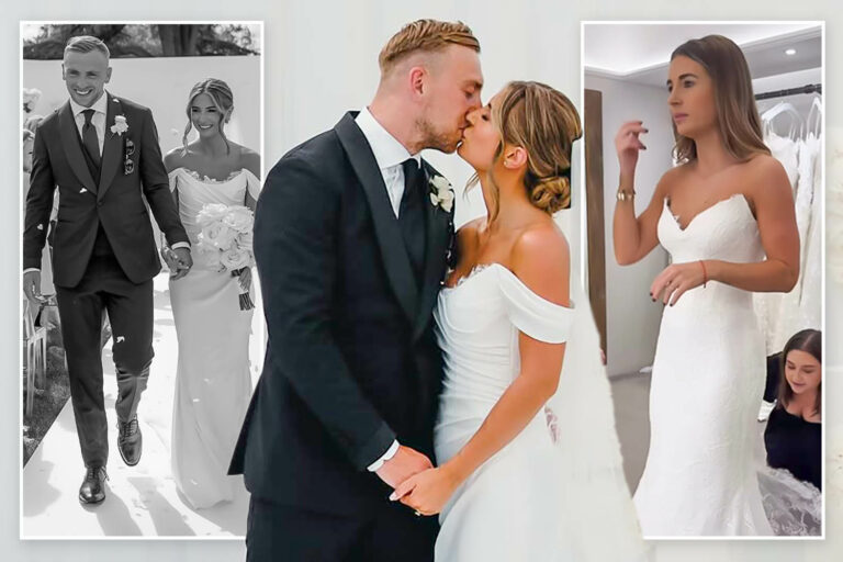 Dani Dyer deslumbra con un vestido blanco mientras ella y