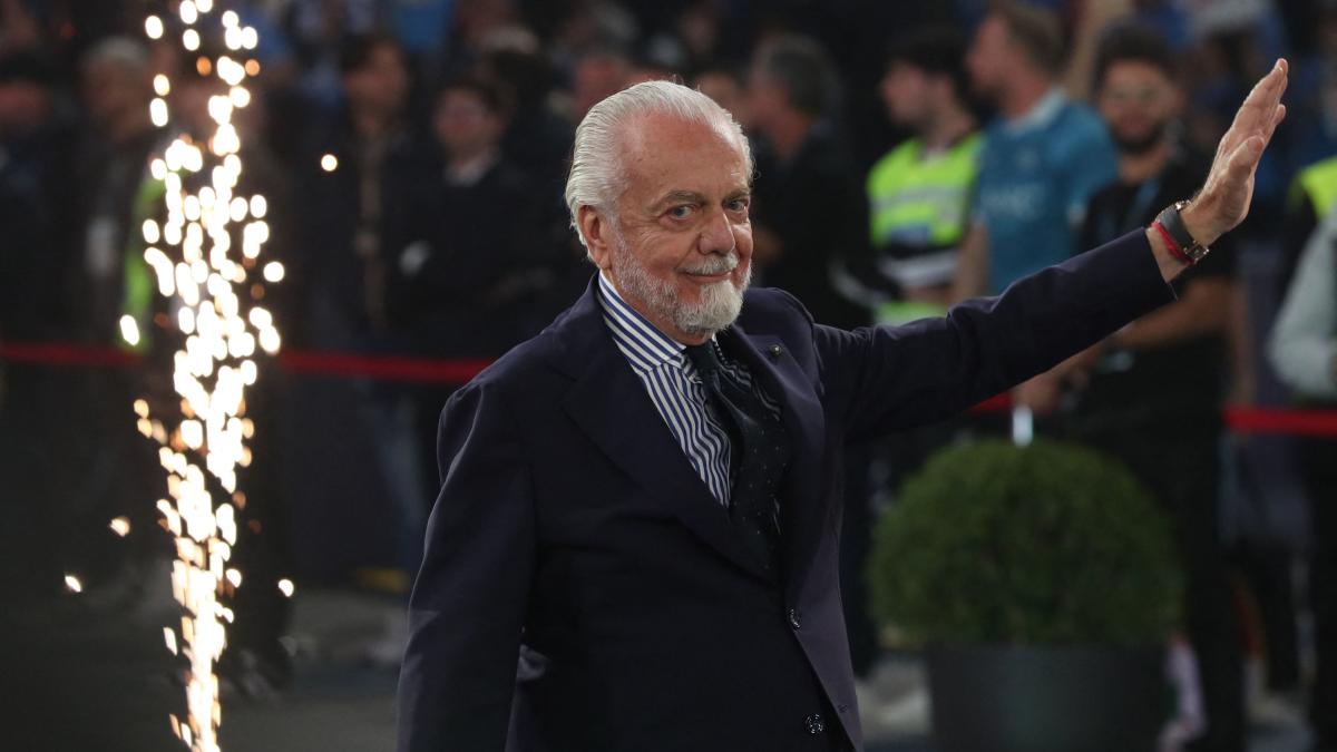 De Laurentiis, fiesta con Conte: "La esposa nunca quiere saber