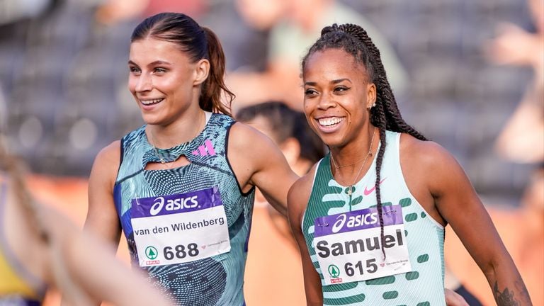 Demi van den Wildenberg durante el Atletismo NK en 2023. (Foto: Andre Weening/Orange Pictures)
