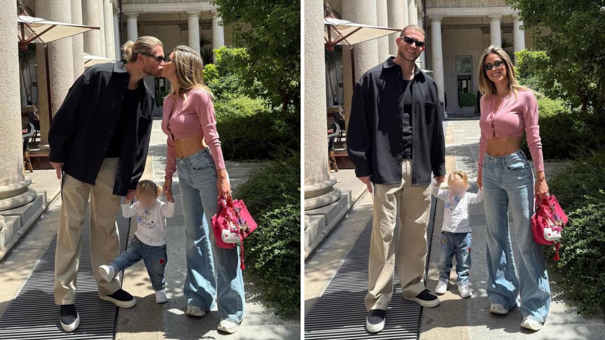 Diletta Leotta Felice en Instagram con Loris Karius y su