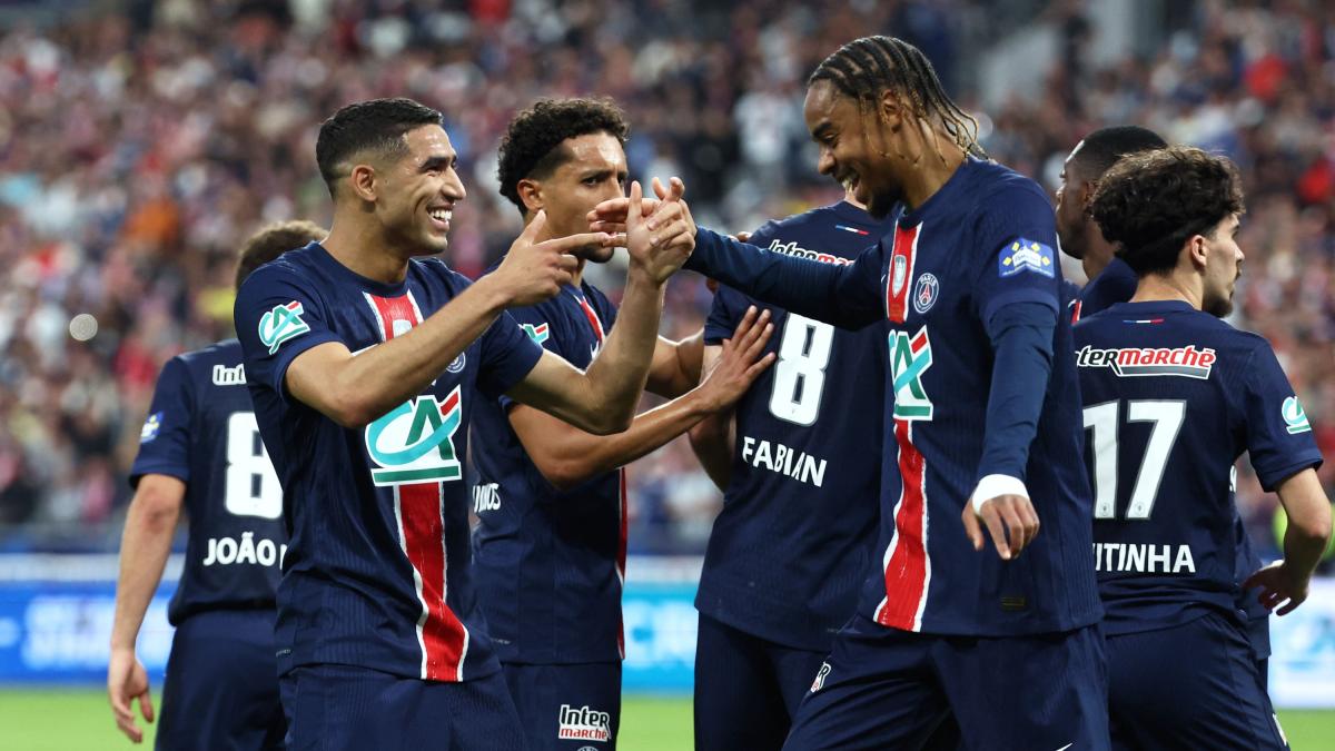 Double Barcola y Hakimi: PSG vence a los Reims, gana