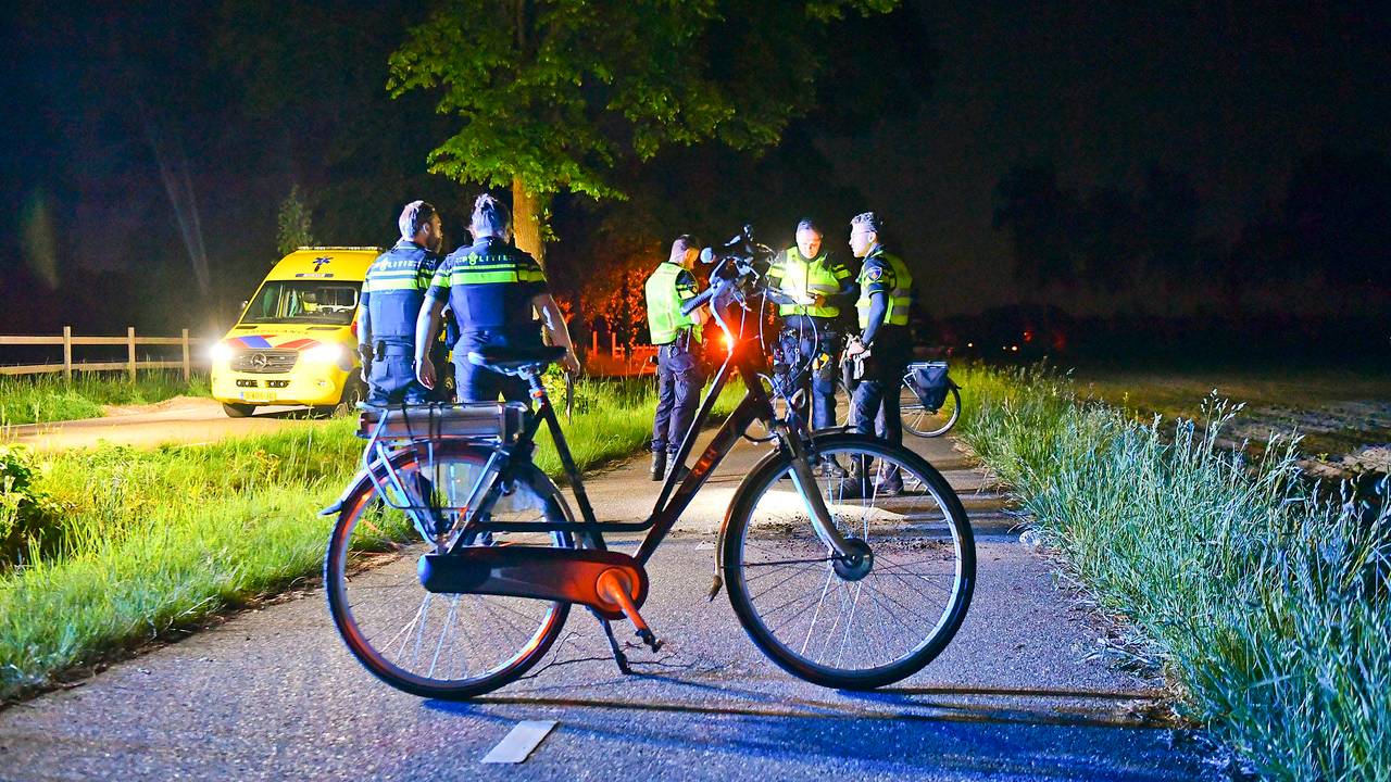 El ciclista herido en la cabeza después de la colisión
