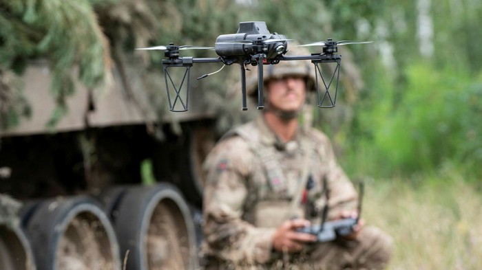 El ejército del Reino Unido impedió volar drones sobre las