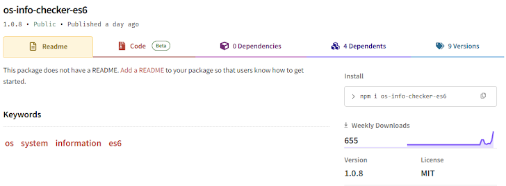 Paquete de NPM malicioso Paquete de NPM malicioso
