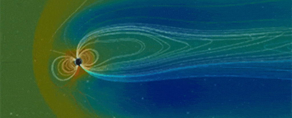 El sonido del campo magnético de la Tierra al invertirse