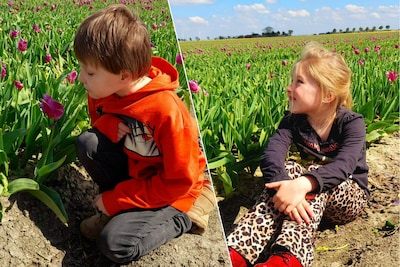 El tiempo es para Jeffrey (10) y Emma (8), ya