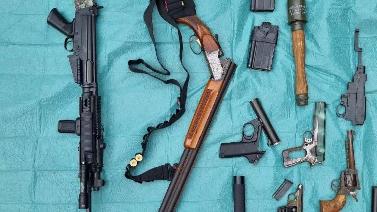 Encontré enorme arsenal de arma en la casa, pero la