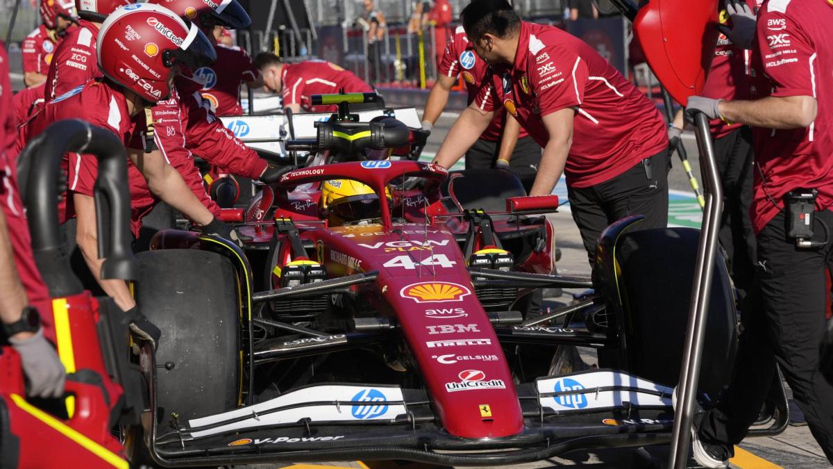 F1 imola, polos en el poste frente a Verstappen. Ferrari