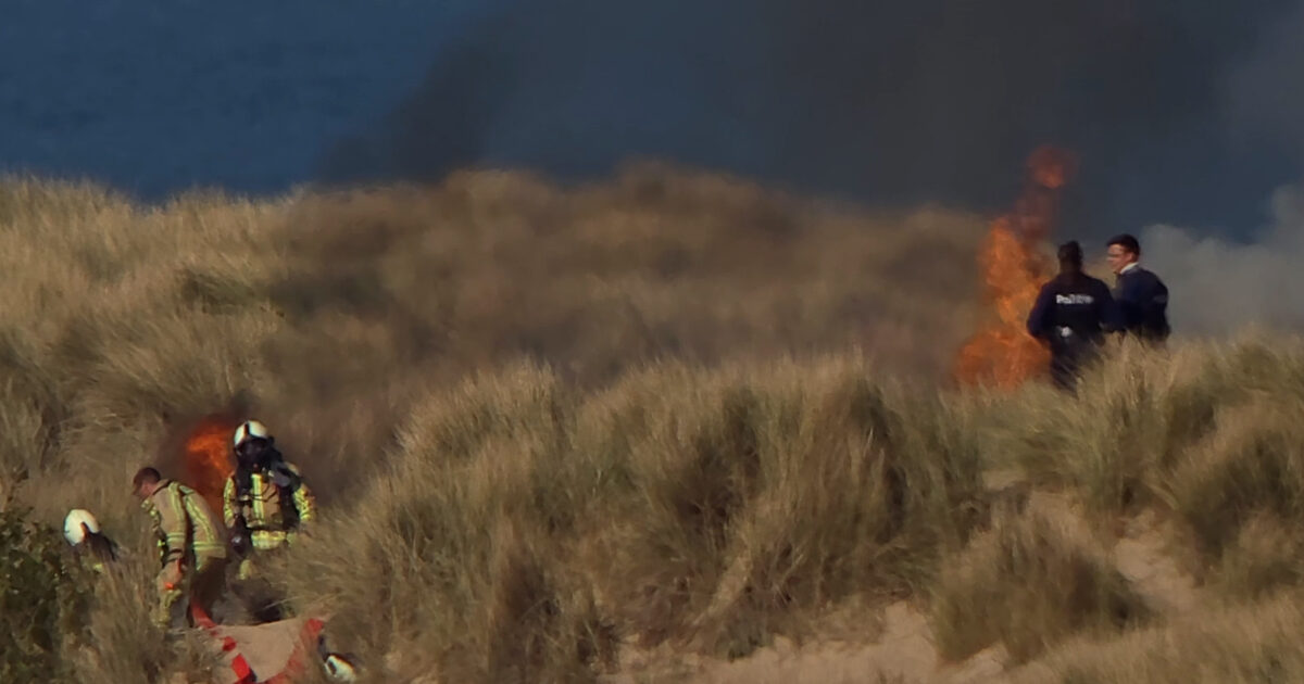 Fuego en Duinen Van Bredene rápidamente bajo control gracias a