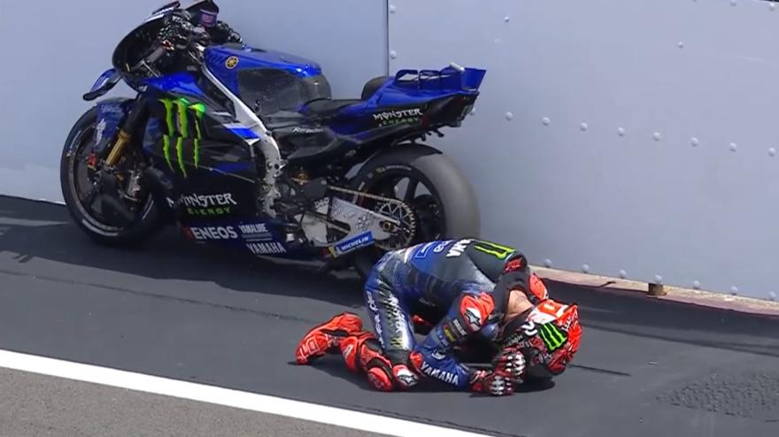 GP Silverstone, Problemas técnicos para Quartoraro: retirada mientras estaba huyendo