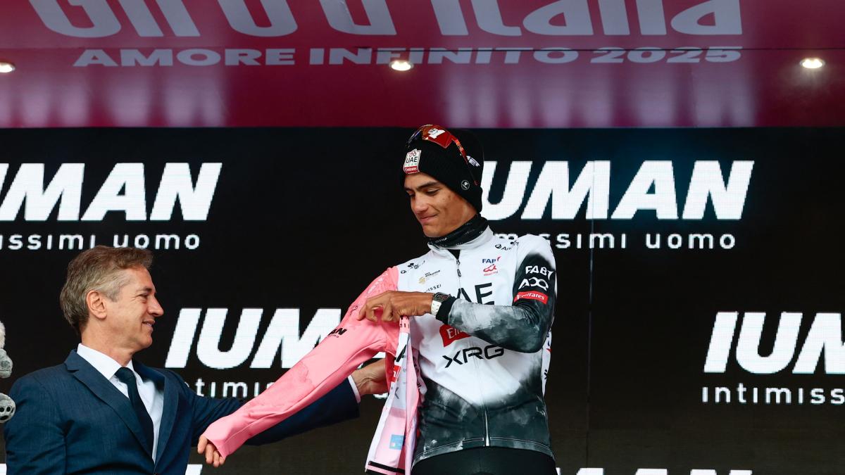 Giro d'Italia, Clasificación general: Yates bajó Ayuso, Tiberi desciende al