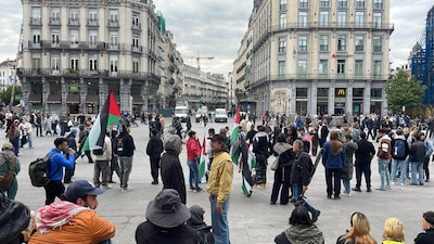 Gran demostración en Bruselas argumenta por un alto el fuego