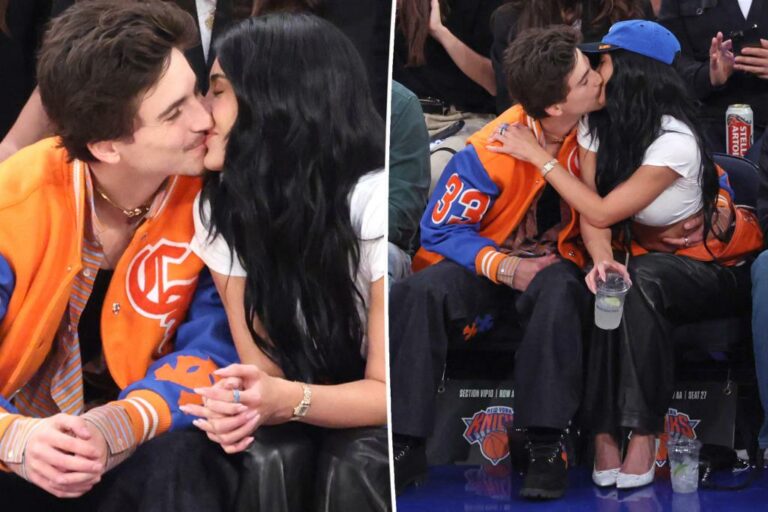Kylie Jenner y Timothée Chalamet se besan apasionadamente en el