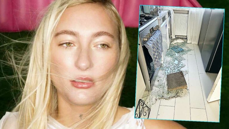 La madre de S10 consiguió una baldosa de acera a