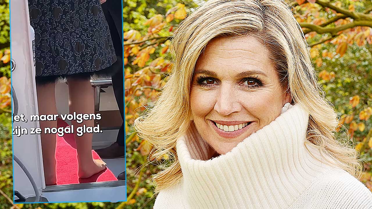 La reina Máxima de repente saca sus zapatos: 'Esto es
