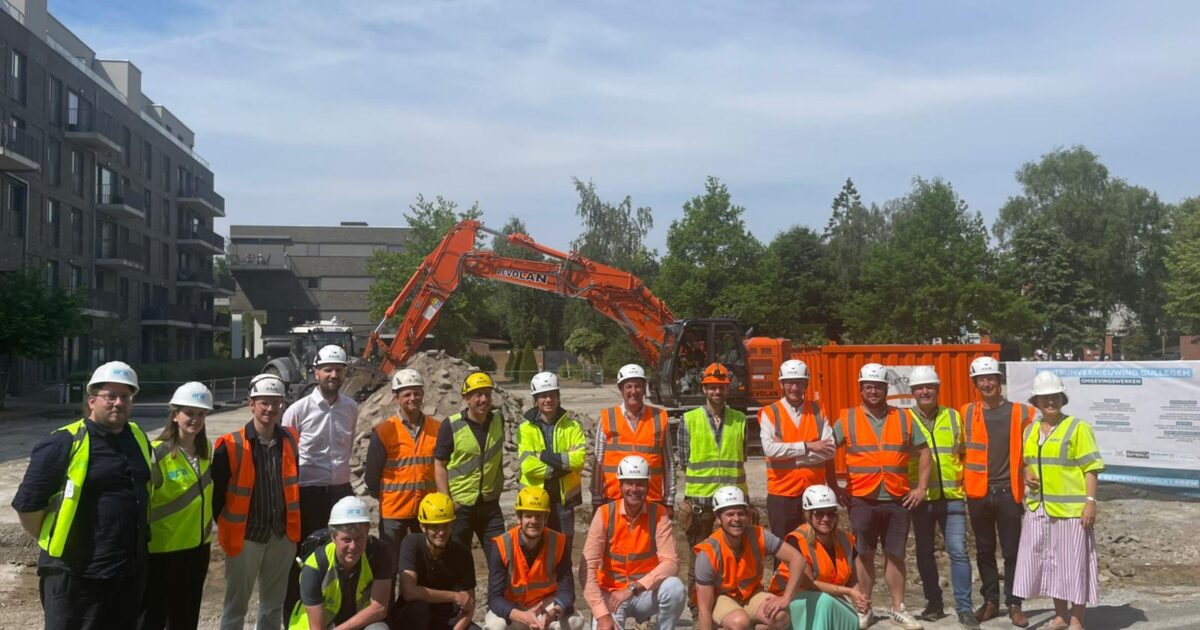 La renovación del centro Gullegem comenzó, las obras tomarán tres