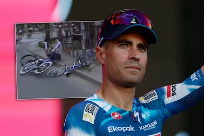 Mikel Landa rompe la vértebra después de un fuerte accidente