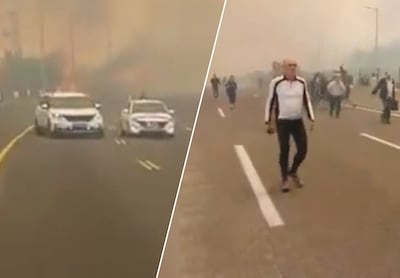 Mirar. Israel atropellado por incendios de bosques pesados: los conductores