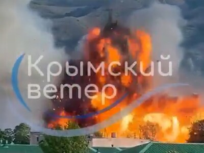 Mirar. Los drones ucranianos destruyen el depósito de municiones rusas