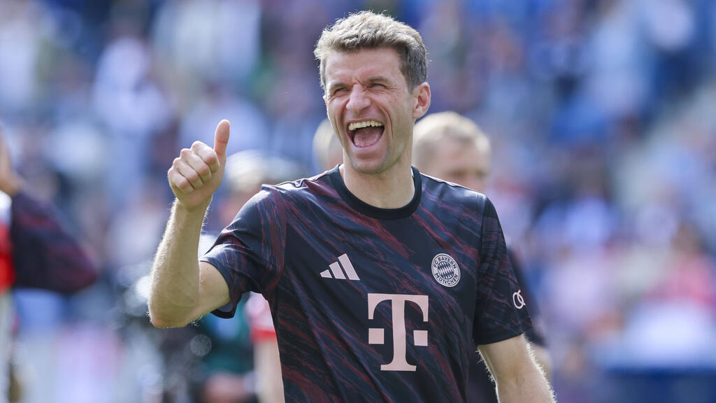 Müller en un estado de ánimo de fiesta
