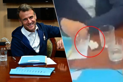 No, Macron no olfató cocaína con Merz y Starmer: las