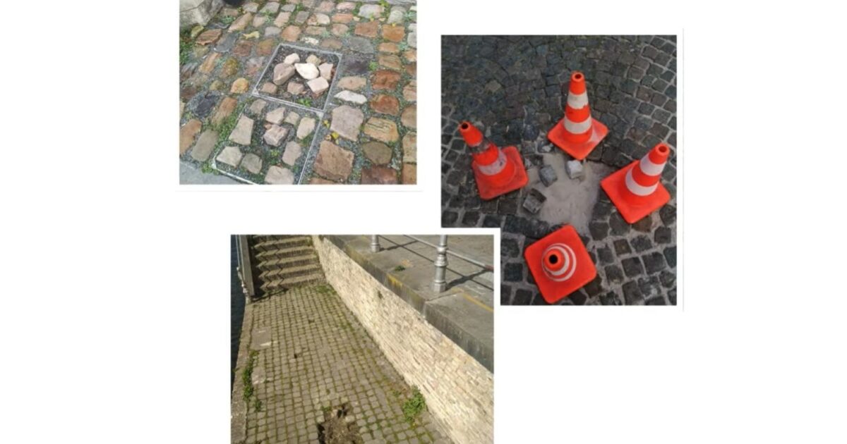 Nueva tendencia: los turistas roban a Brugse Kasseien, docenas por