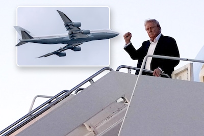 'Palacio volador' que Trump recibe un regalo de Qatar ya