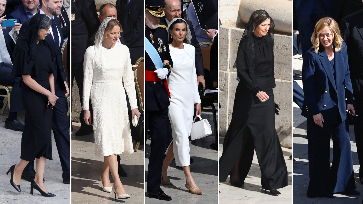 Ropa blanca, velos negros y estilo impecable: reinas, primeras damas
