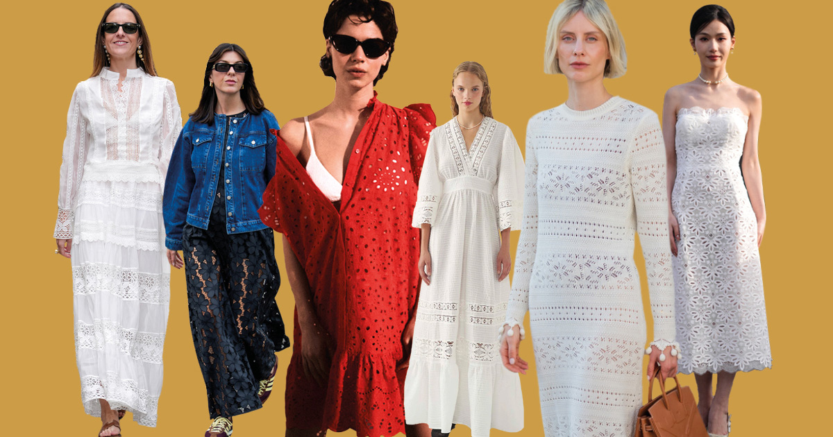 Sol y golpes de estilo: el vestido de encaje de