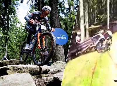 Sturdy Fall With Mountain Bike tiene consecuencias para Mathieu Van