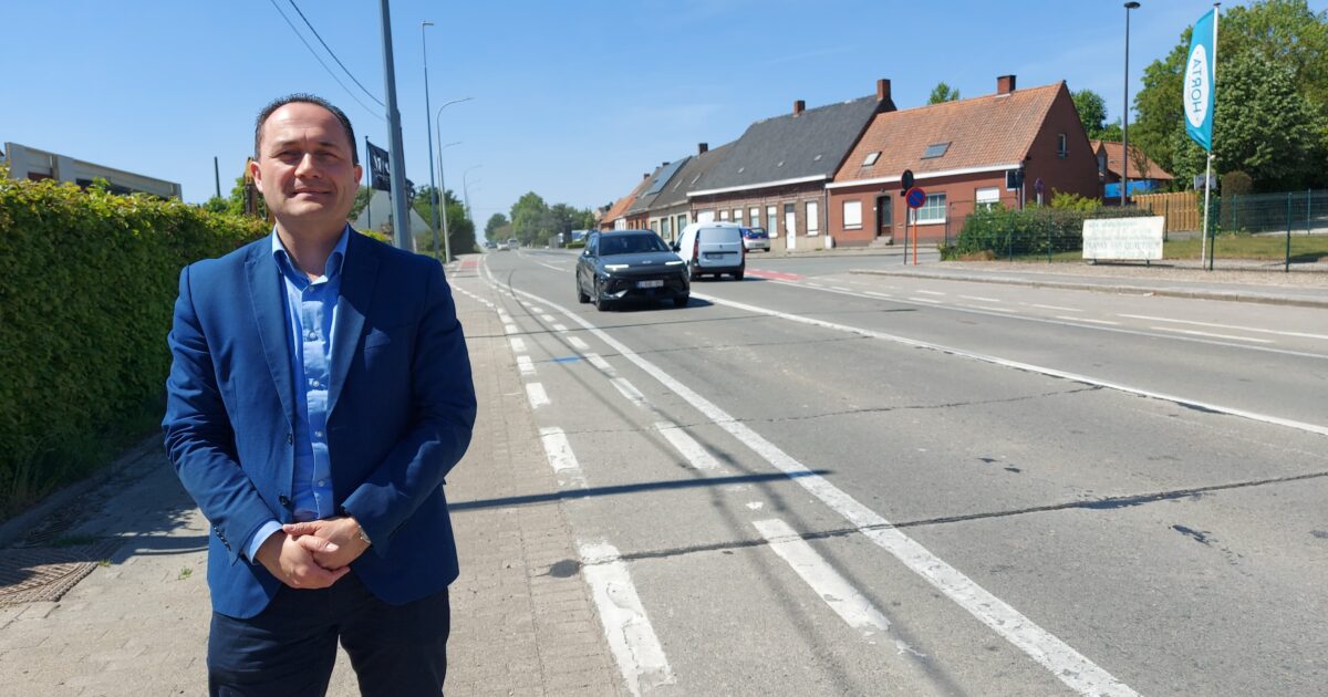 Tielt está insistiendo en la reconstrucción segura Deinsesteenweg: deshacerse de