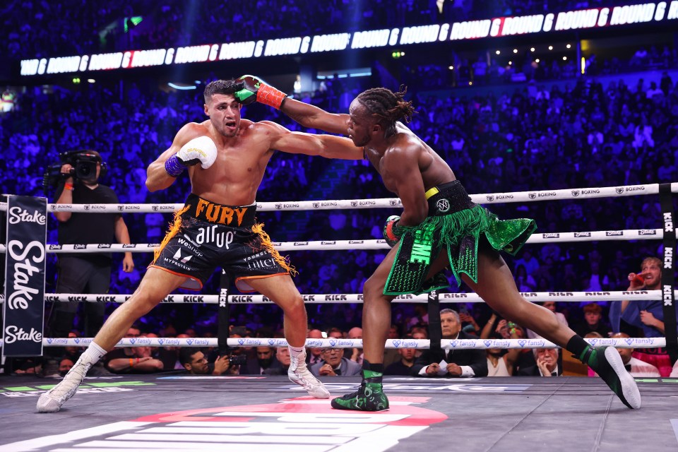 KSI y Tommy Fury Boxing.