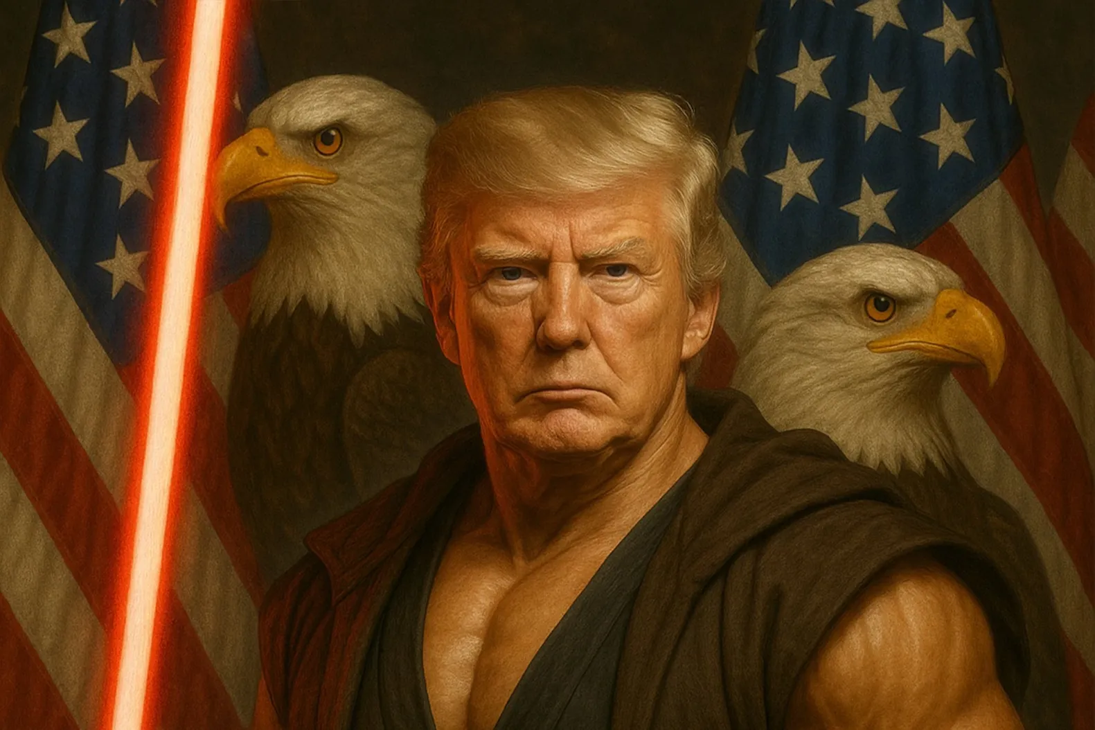 Trump organiza el cosplay de "Star Wars" para demonizar a