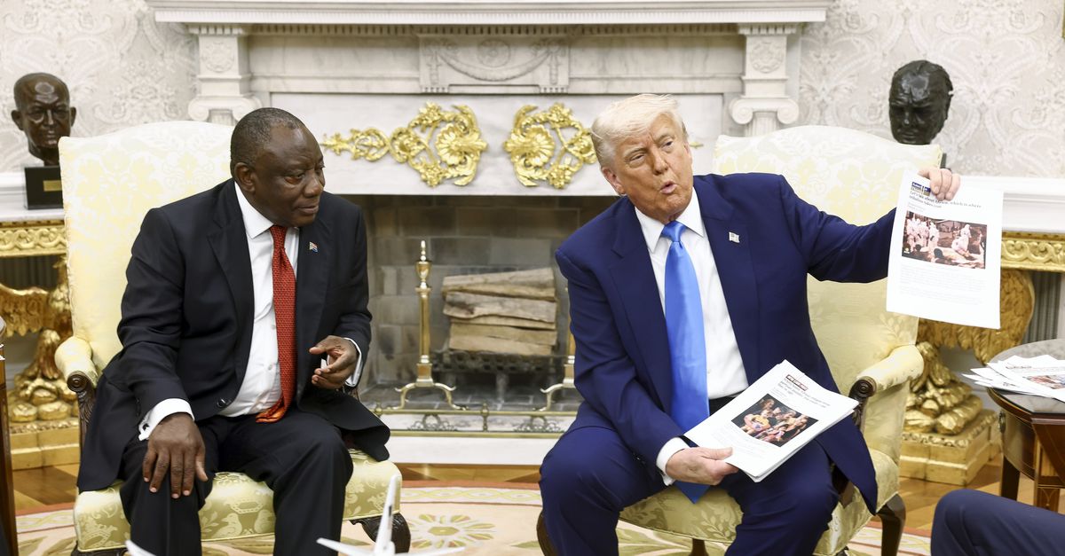 Visitando a Trump, la escalada del presidente sudafricano logra prevenir