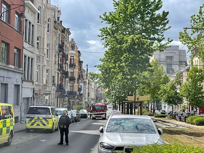 Wielemans Ceuppenslaan en Bruselas Municipio de Vorst Cerrado: Policía en