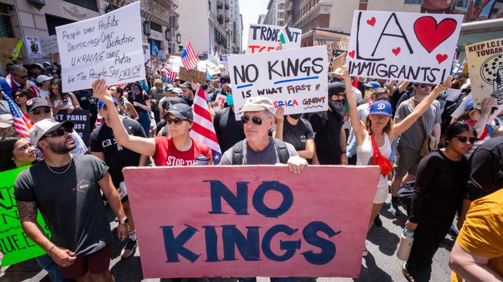 La manifestation « No Kings » a fait le plein à Los Angeles samedi 14 juin.