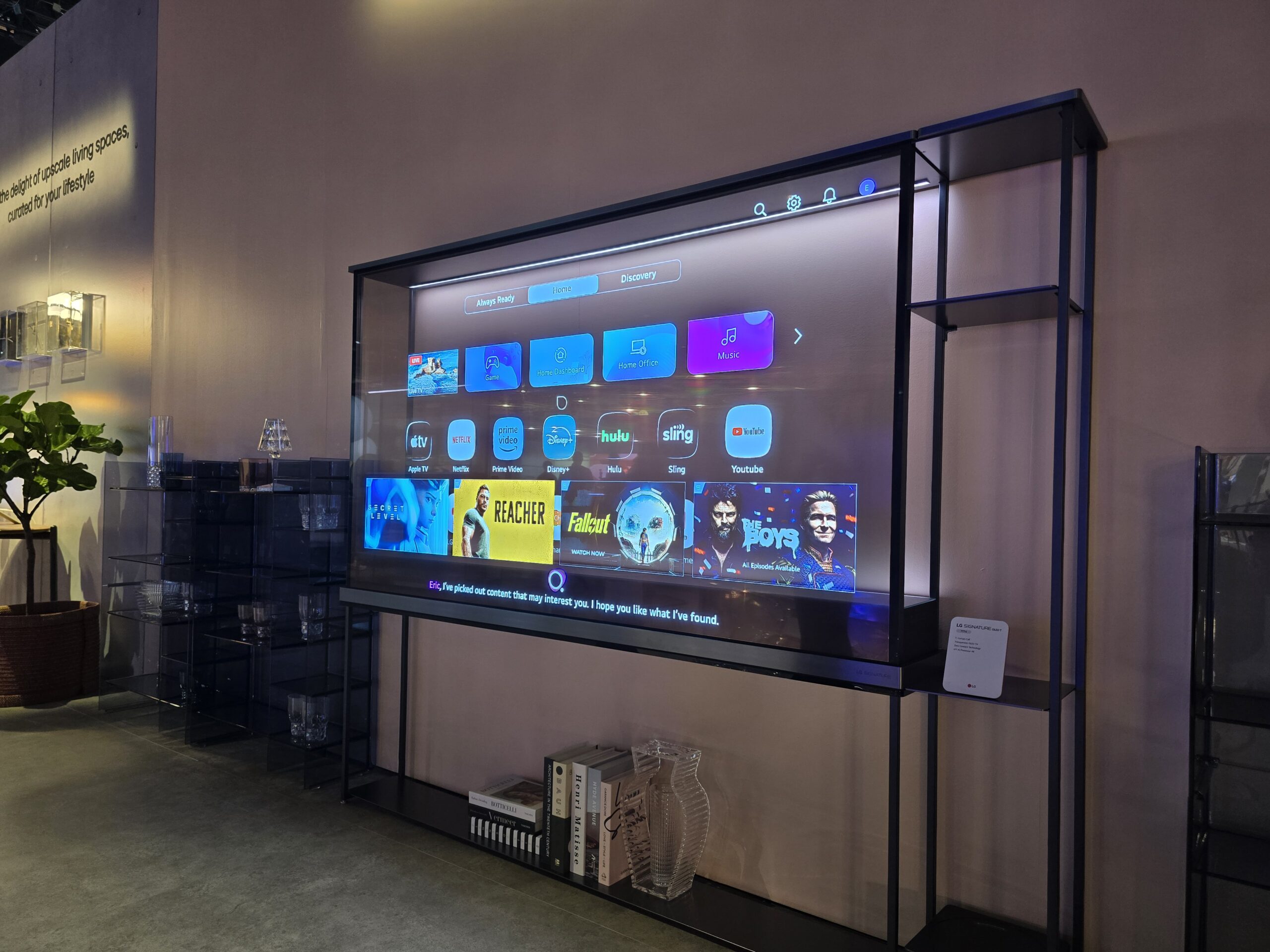 LG lanza su televisor OLED transparente en Francia… y su