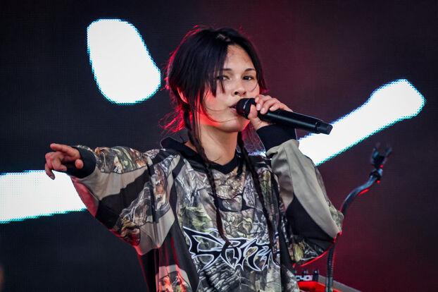 Miki durante el festival We Love Green