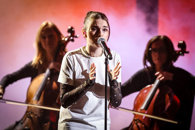 Adèle Castillon en la ceremonia de los Victoires de la Musique
