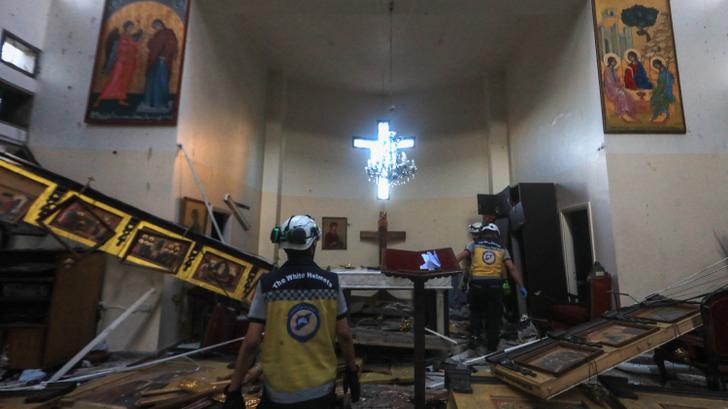 Atentado en una iglesia de Damasco deja al menos 15