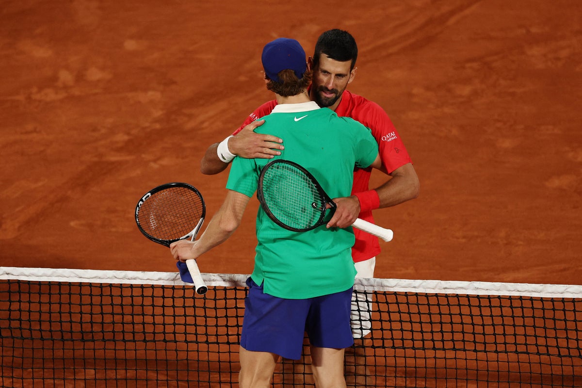 Djokovic vs Sinner en vivo: resultado de Roland Garros a