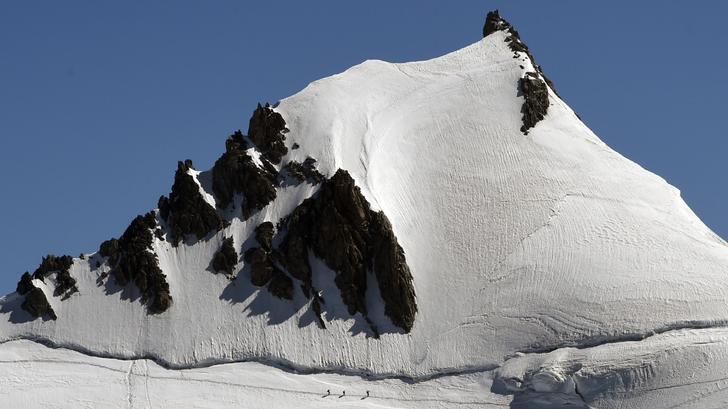 El Mont Blanc también sufre de la ola de calor